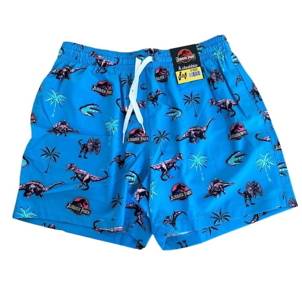 Chubbies - The Ferocious Bites 5.5" Classic Stretch Swim Shorts in Blue